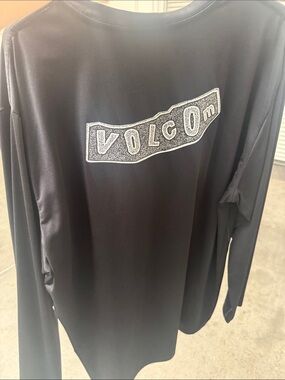 Volcom Black Long-Sleeve Logo Jean Jacket